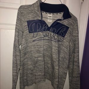 Pink quarter zip sweater